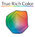 Met de nieuwe True Rich Colour 2-preset kunt u levendige kleuren combineren met neutrale grijstinten, vloeiende overgangen en natuurlijke huidtinten om zo echt verbluffende graphics te creëren.